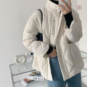 Manteau Kimono Blanc Femme Court