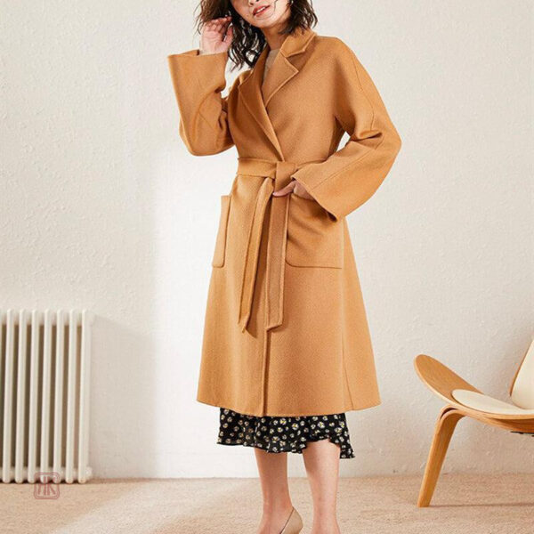 manteau-camel-femme-laine-1 Manteau kimono camel en laine pour femme