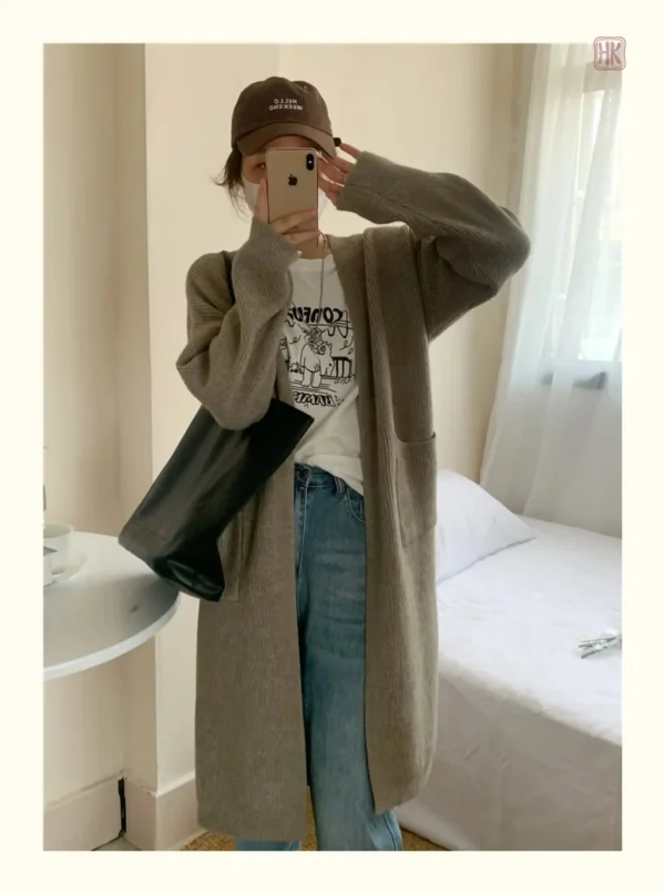 Manteau Kimono à Manches Longues pour Femme
