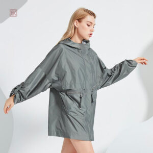Manteau kimono chaud avec capuche pour femme