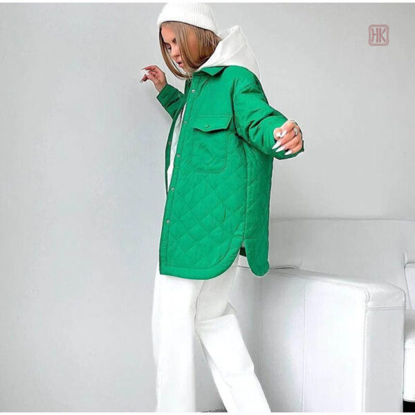 Vêtement vert court pour femme style kimono