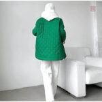 Manteau kimono femme en vert moderne
