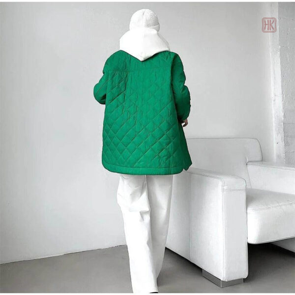 Manteau kimono femme en vert moderne