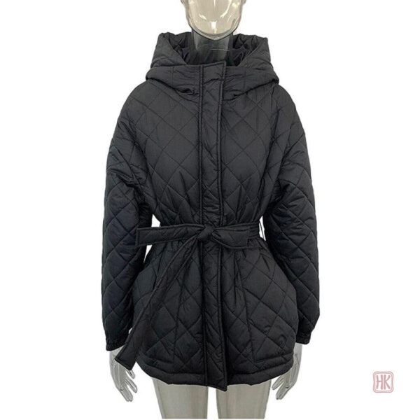 Vêtement court à capuche, modèle kimono noir pour femme