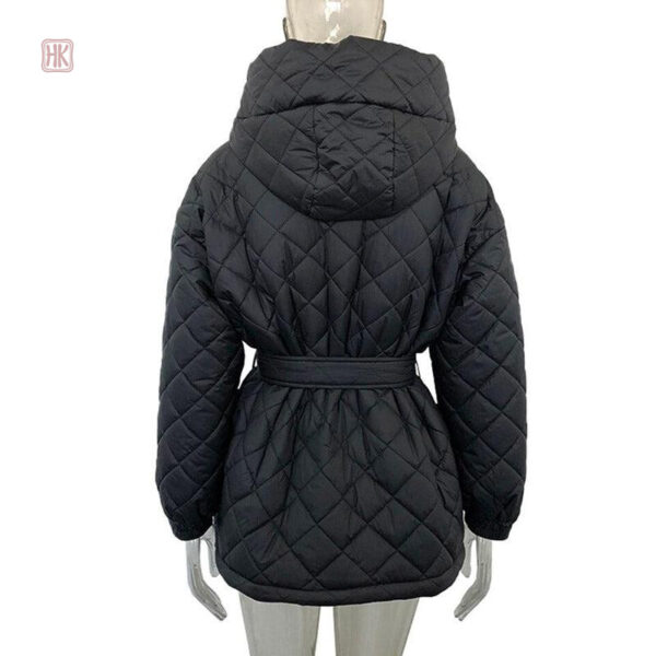 Manteau noir femme, design kimono avec capuche intégrée