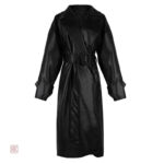 Manteau kimono en cuir pour une allure chic