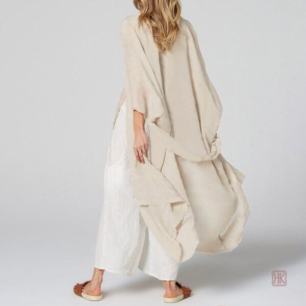 Manteau léger style kimono idéal pour les journées ensoleillées