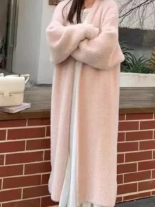 Manteau style kimono confortable et élégant