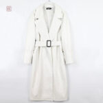 Veste kimono blanche pour femme, style long