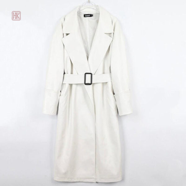 Veste kimono blanche pour femme, style long