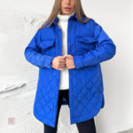 Manteau bleu marine, style kimono pour l'hiver