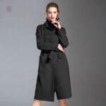 Manteau kimono en laine, confort et sophistication pour femme