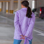 Vêtement d'extérieur femme violet tendance et confortable