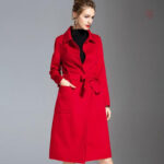 Manteau Kimono Rouge pour femme