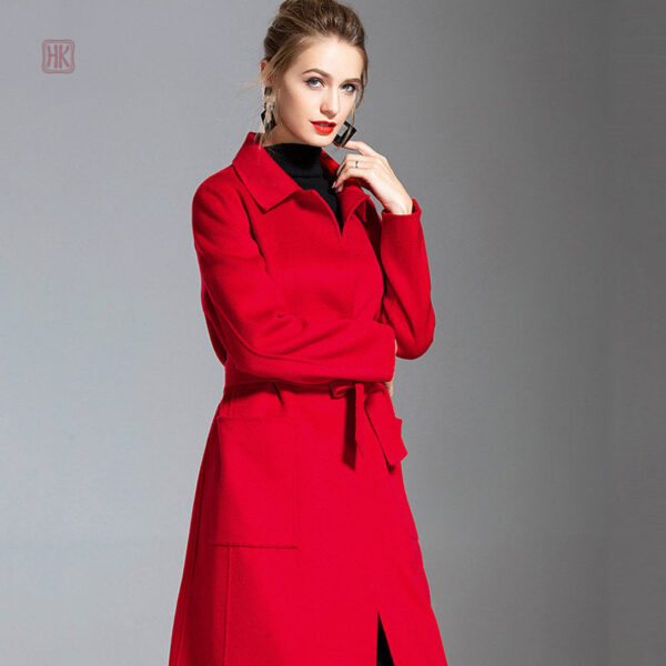 Veste kimono féminine en rouge