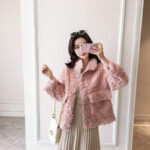 Manteau kimono femme style fourrure