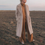 Manteau femme en fourrure, style kimono