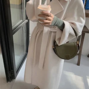 Manteau d'hiver style kimono pour femme