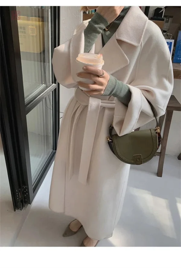 Manteau d'hiver style kimono pour femme