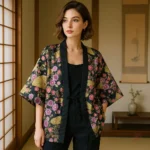 Manteau Kimono en coton léger pour femme