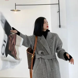 Manteau Kimono en laine pour femme