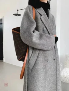 Vêtement chaud en laine, style kimono femme