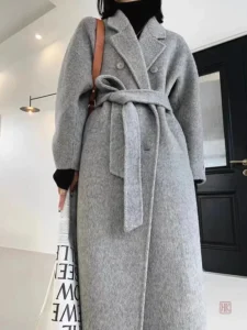 Manteau kimono femme en laine, confort et style