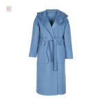 Vêtement d'extérieur femme en laine, couleur bleue