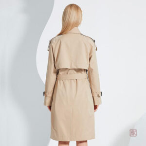 Manteau long au design kimono, couleur neutre