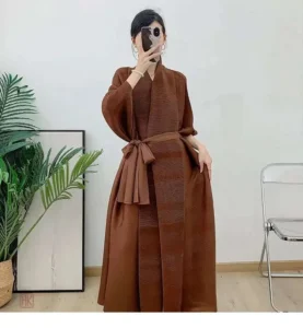 Kimono Marron élégant et fluide