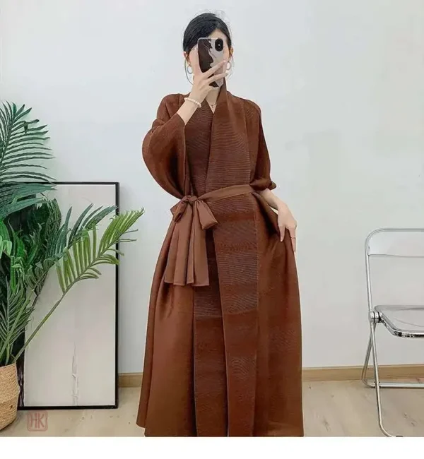 Kimono Marron élégant et fluide