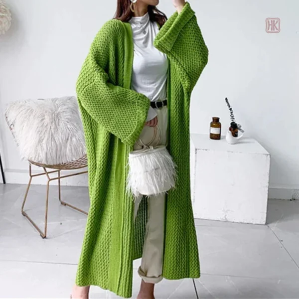 manteau-kimono-maxi-tricot-1 Manteau Kimono Maxi Tricot pour femme