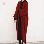 Kimono long en tricot, style maxi pour un look décontracté