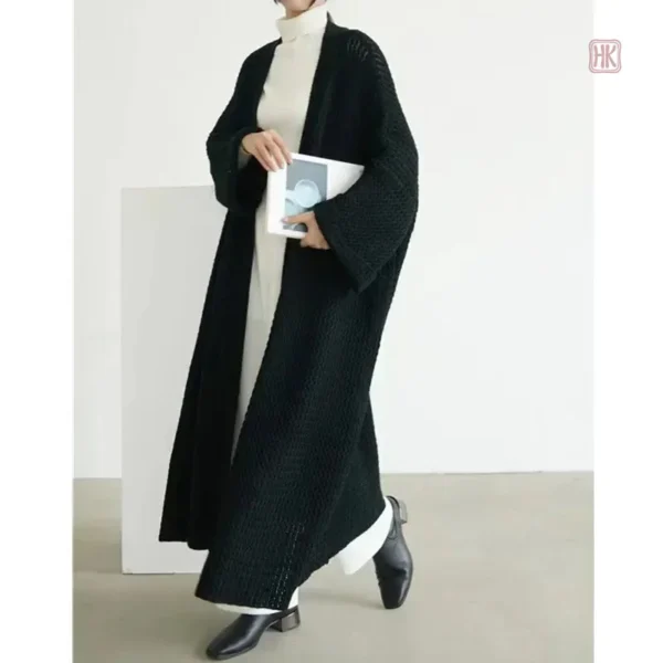 Manteau tricoté, design kimono élégant pour toutes occasions