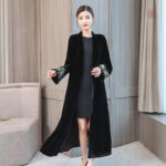 Manteau Kimono Noir pour femme élégant et tendance