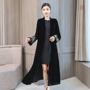Manteau Kimono Noir pour femme élégant et tendance