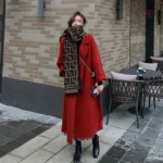 Manteau Kimono Rouge pour Femme