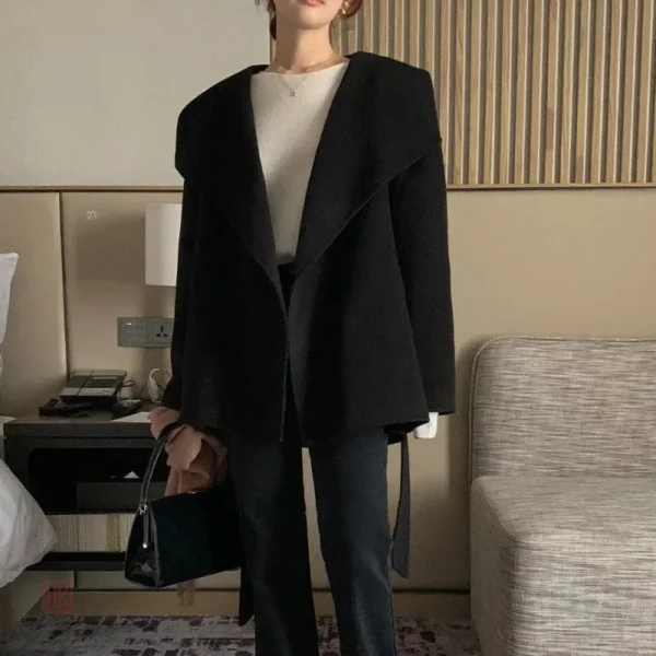 Vêtement d'extérieur Kimono, laine douce et élégante