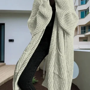 Manteau Kimono Tricoté Stylé pour femme