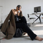 Manteau marron chic pour un look décontracté