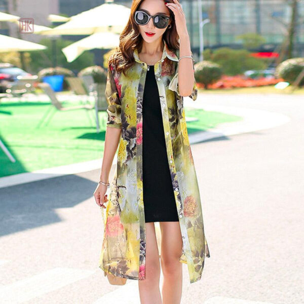 Veste Kimono Femme Élégante à Manches Courtes