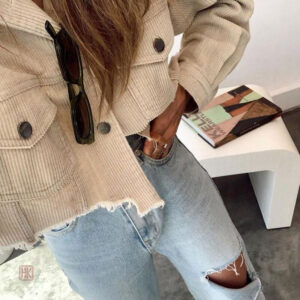 Manteau beige élégant pour femme