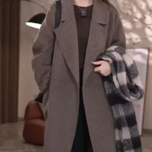 Manteau Kimono Femme Mi-Long Élégant