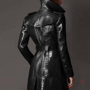 Manteau noir chic avec design kimono pour femme