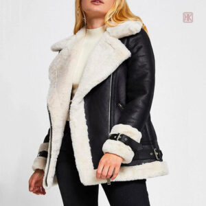 Manteau en peau de mouton pour femme