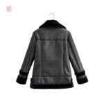 Manteau élégant en peau de mouton pour femme