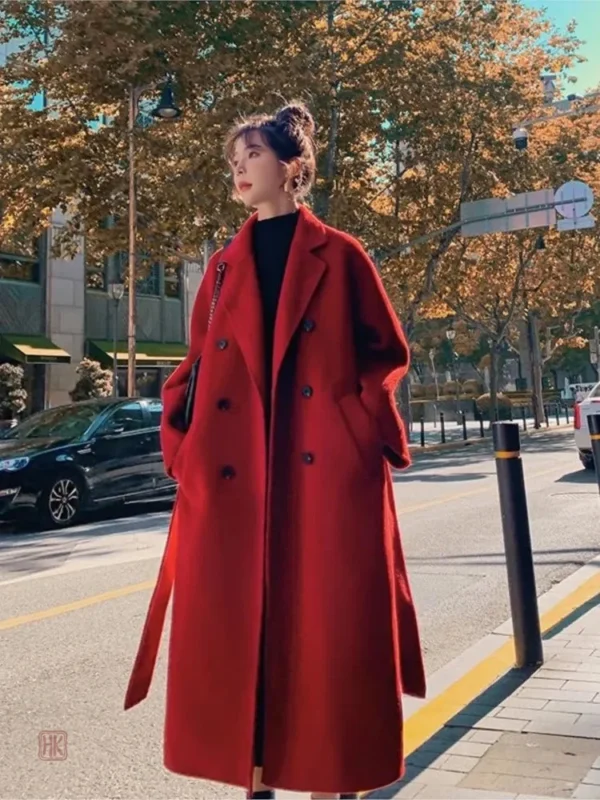 manteau-rouge-femme-grande-taille-1 Manteau rouge kimono grande taille pour femme