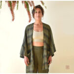 Kimono élégant en tissu léger