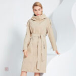 Manteau chaud femme coupe vent kimono