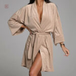 Peignoir ample femme style kimono